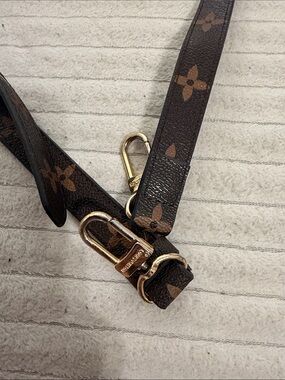 Louis Vuitton Brown Monogram Adjustable Strap with Gold Hardware